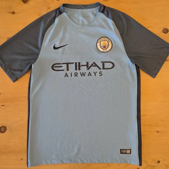 Nike Manchester City 2016 Home Jersey, Size Medium - Picture 1 of 4